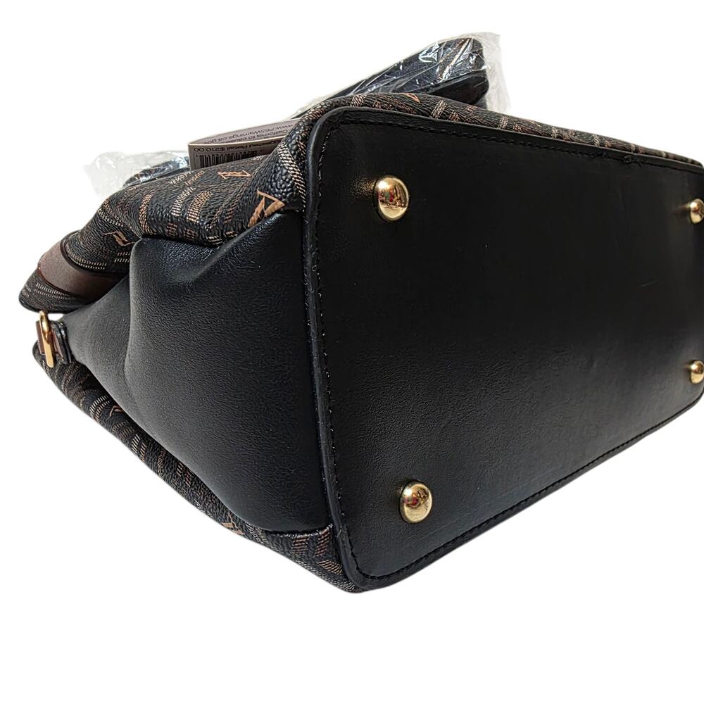 NWT Adrienne Vittadini Signature Collection Strike Satchel - $210 MSRP - Picture 5 of 9